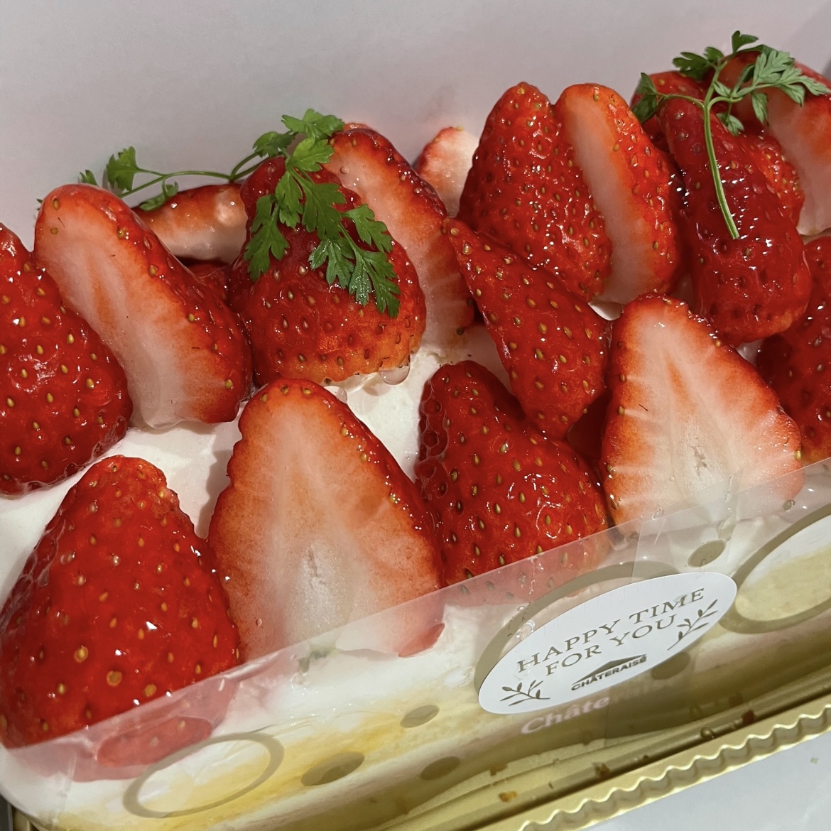 社長からいただいたケーキ