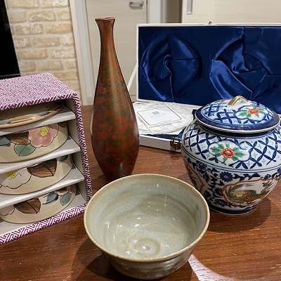発掘した陶器類